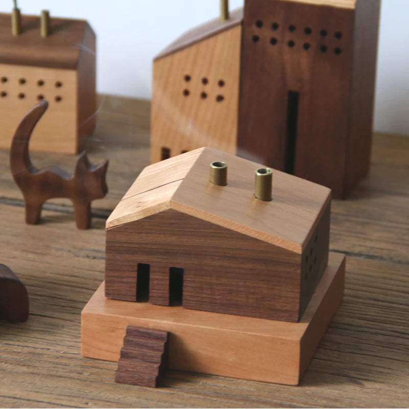 Japanese Style Wooden Incense Burner