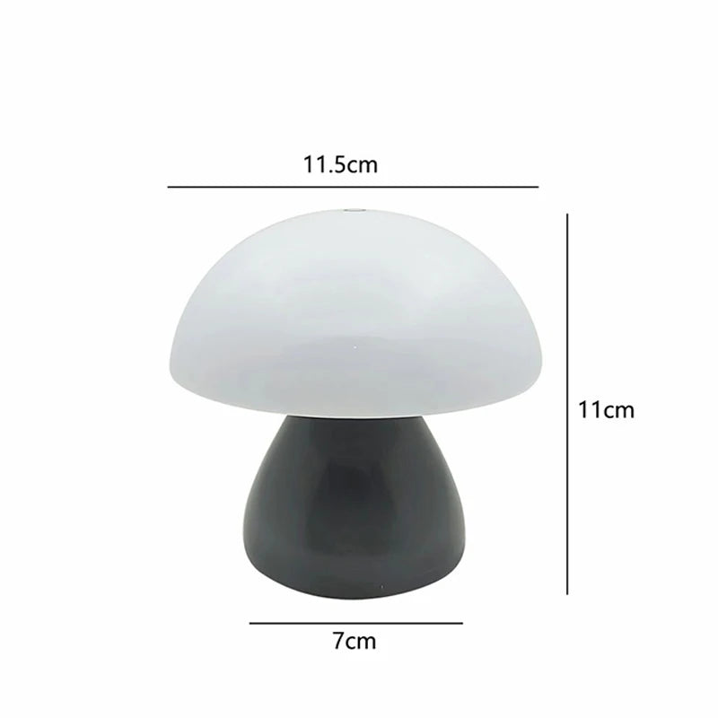 Rechargeable Mushroom LED Desk Lamp With Touch Control