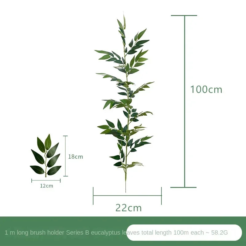 Artificial Eucalyptus and Bamboo Leaves
