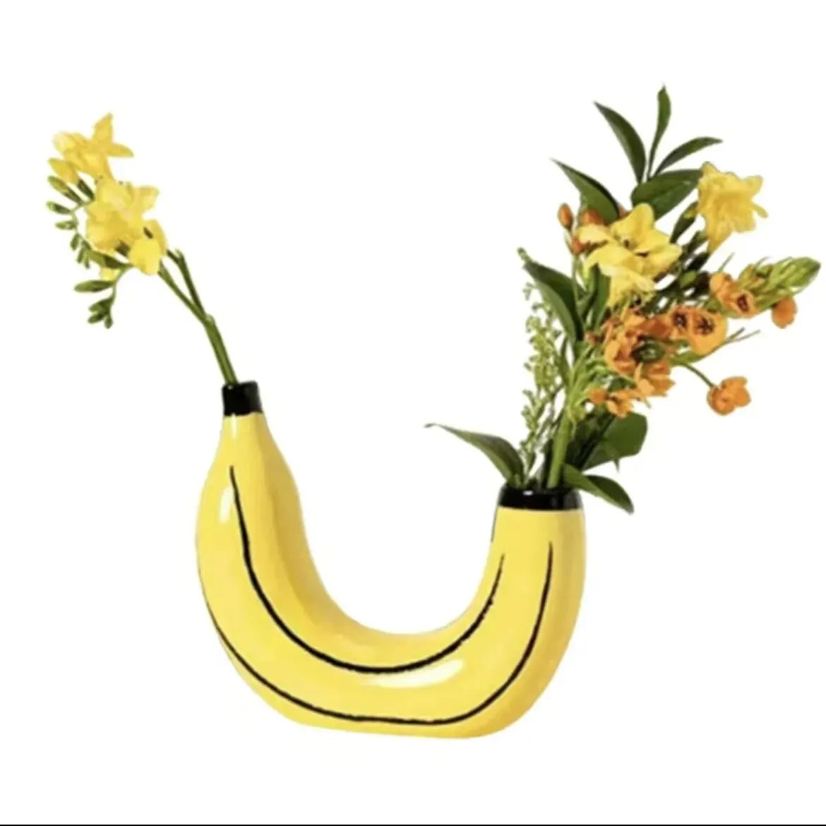 Cute Banana Shape Flower Vase