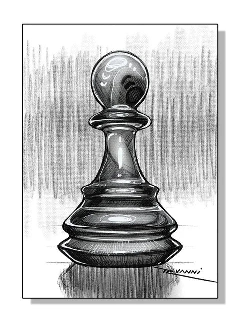 Modern Chess Canvas Wall Art