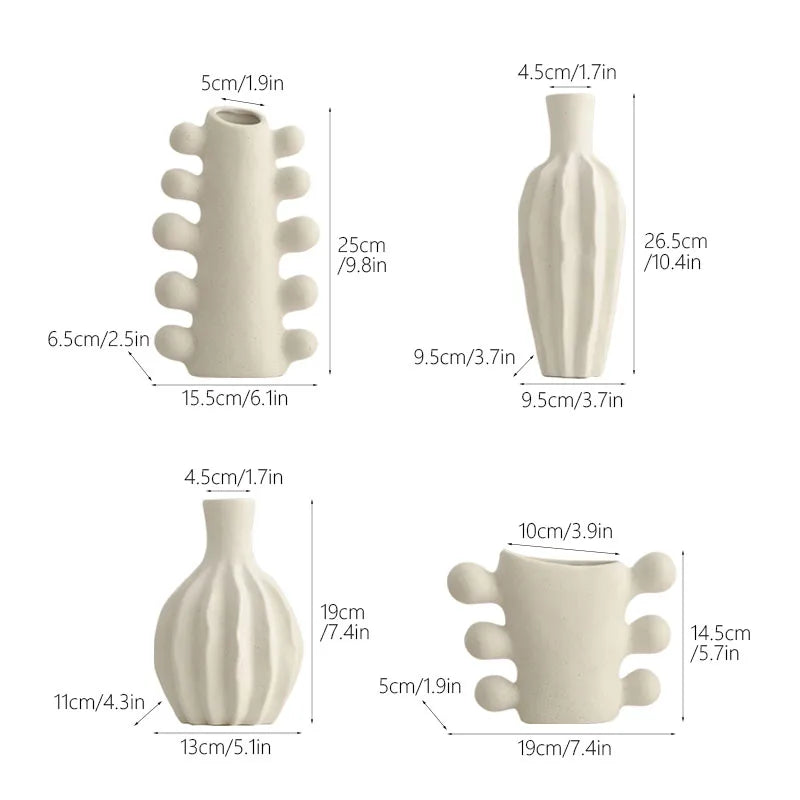 Unglazed Ceramic Nordic Vase