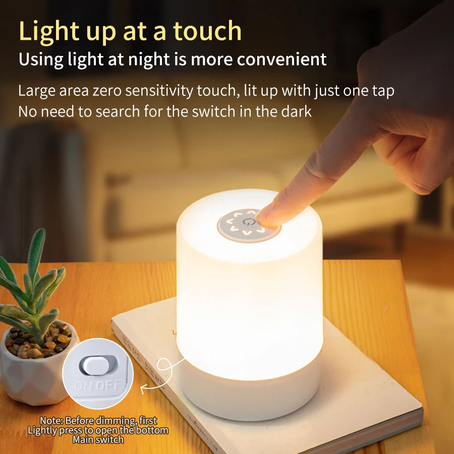 Rechargeable Multicolor Night Lamp With Remote Control