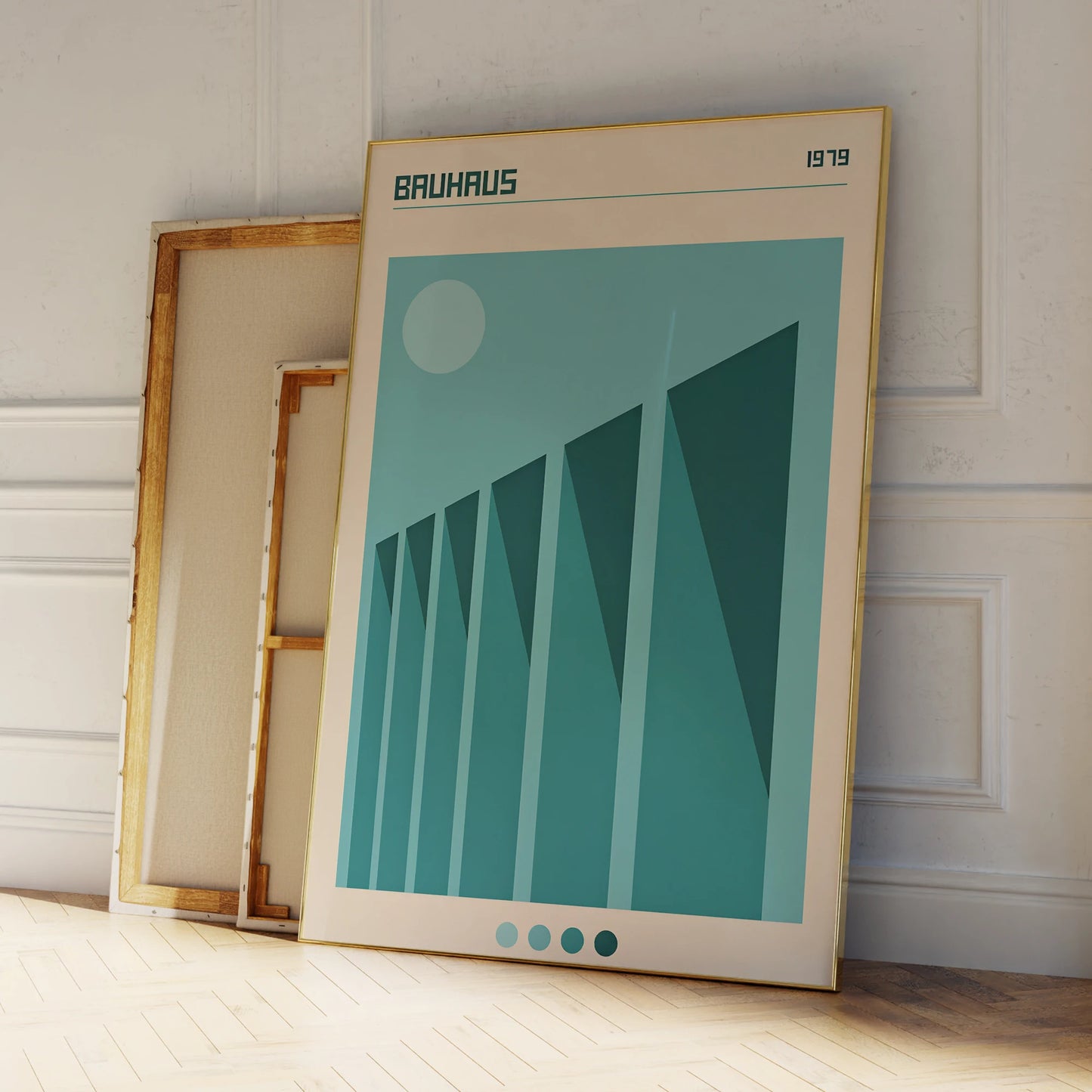 Modern Bauhaus Light Blue Art