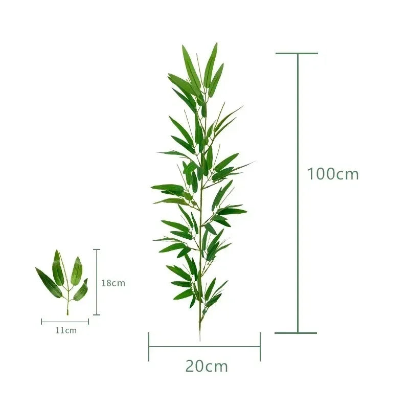 Artificial Eucalyptus and Bamboo Leaves