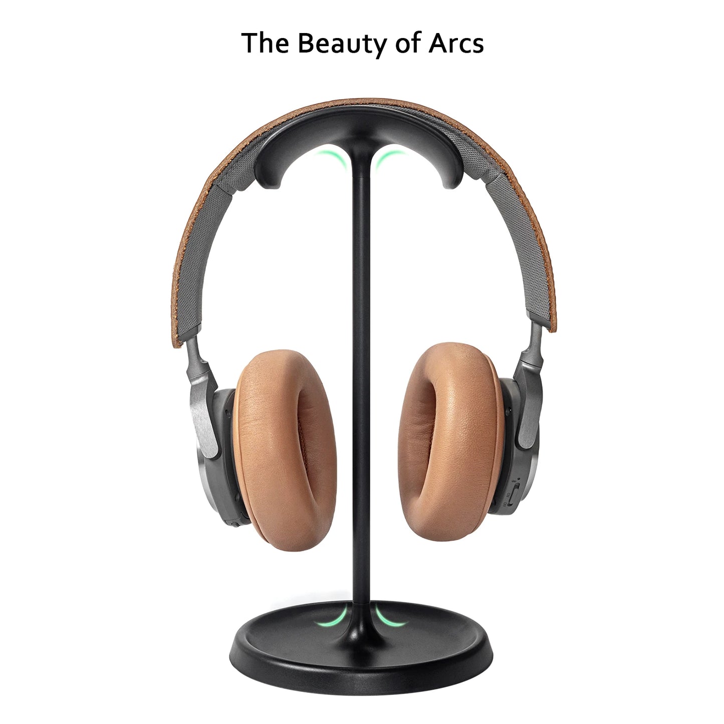 Curved Headphone Stand with Tray