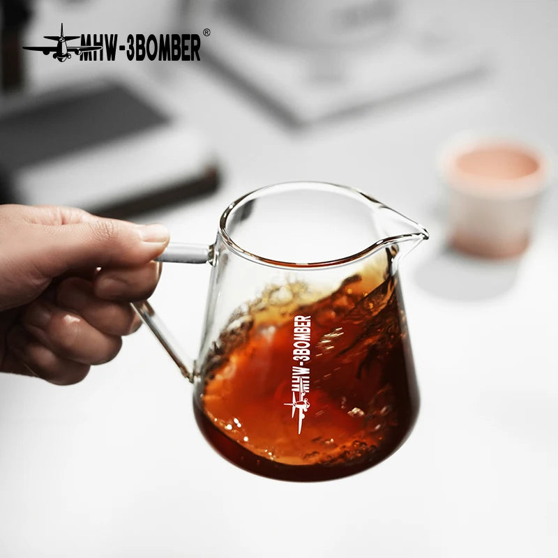 Clear Glass 500ml Coffee Server Carafe Pour Over Brewer