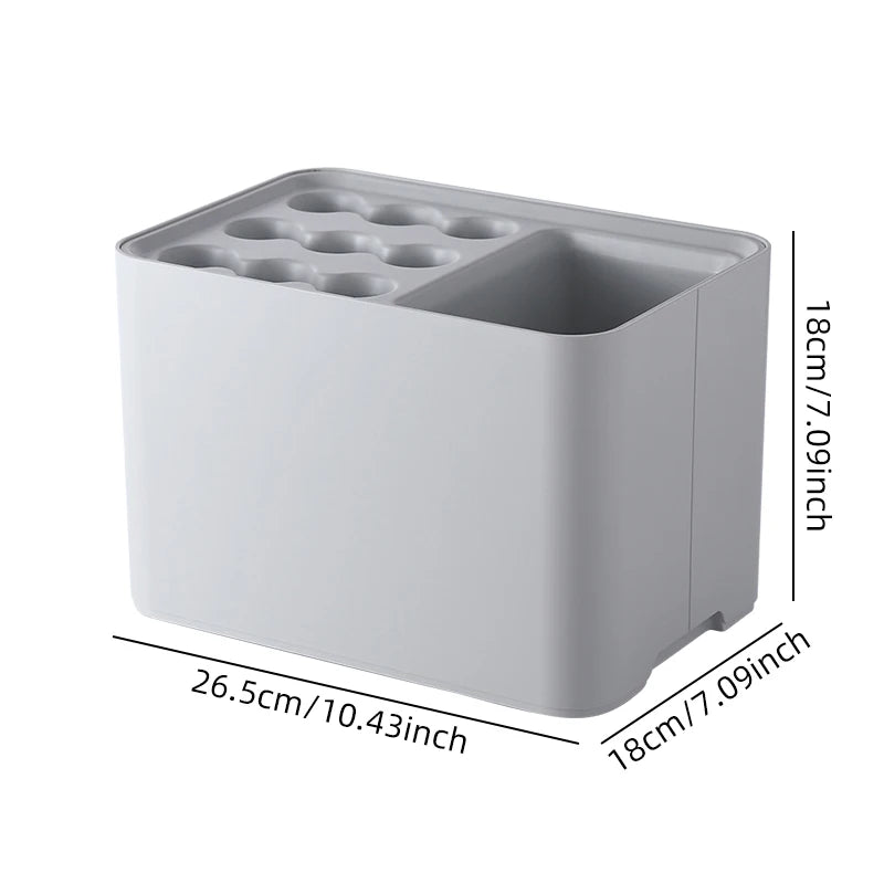 Corner Space Saving Umbrella Rack With Drip Tray Storage