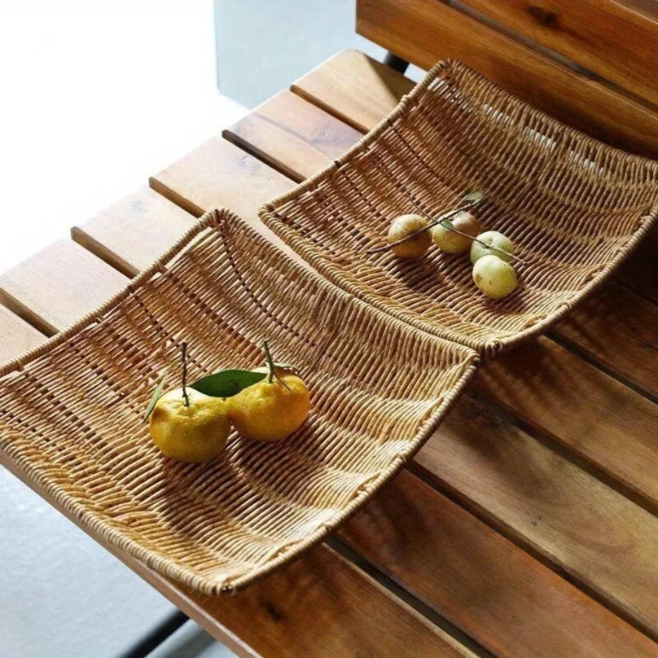 Handwoven Rattan Storage Basket