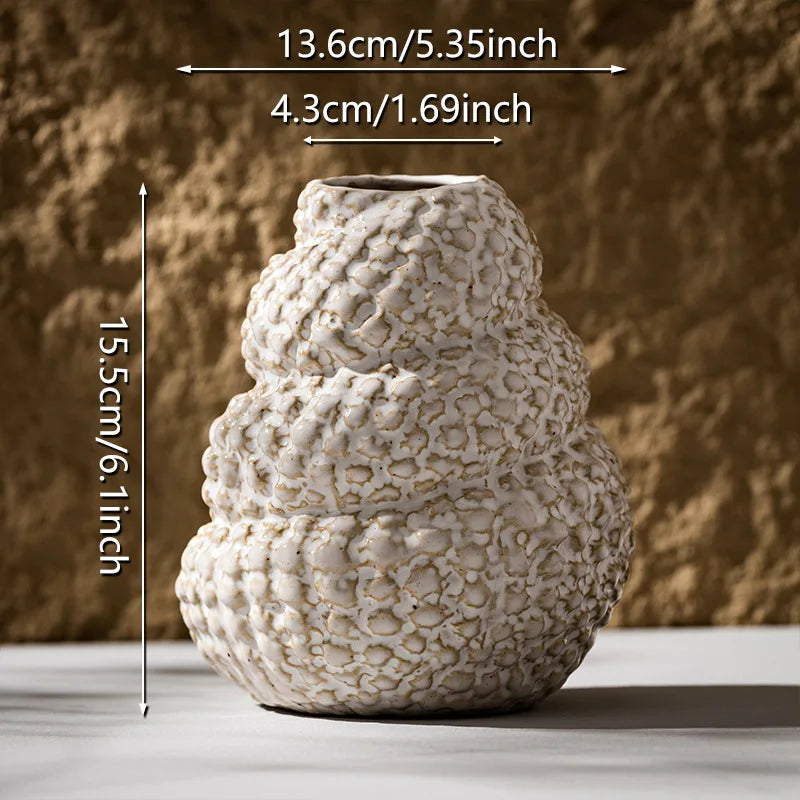 Ceramic Conch Vase for Decoration