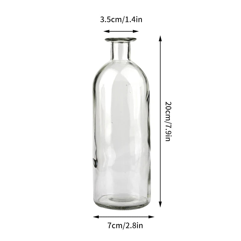 Brown Retro Glass Flower Vase