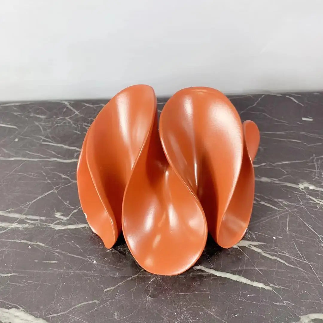 Resin Geometric Petal Sculpture