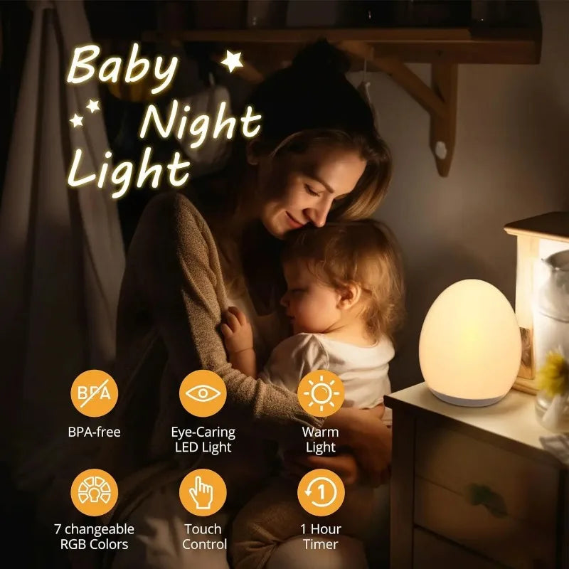 RGB Night Light With Remote USB Rechargeable