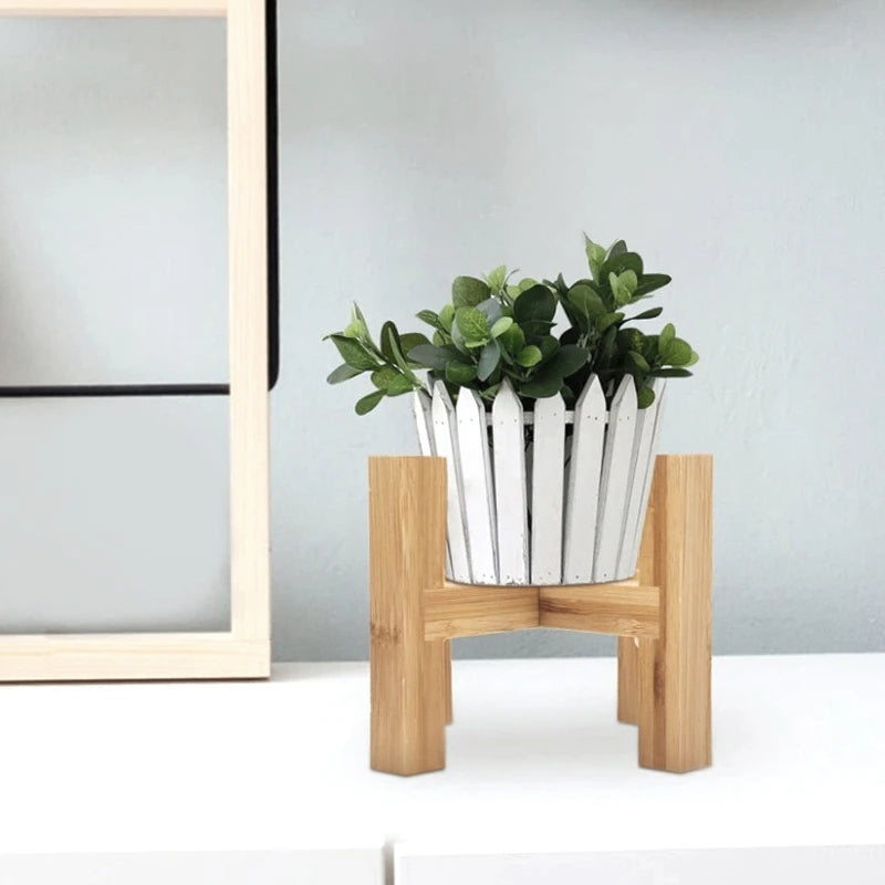 Bamboo Flower Frame Pot Stand