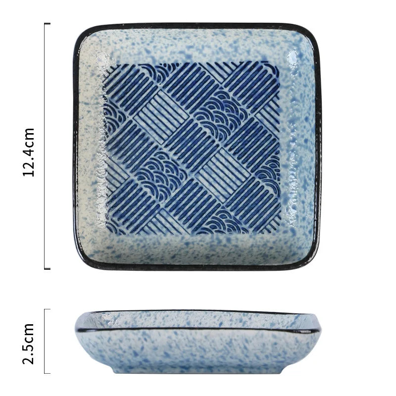 Glazed Porcelain Sushi Plate