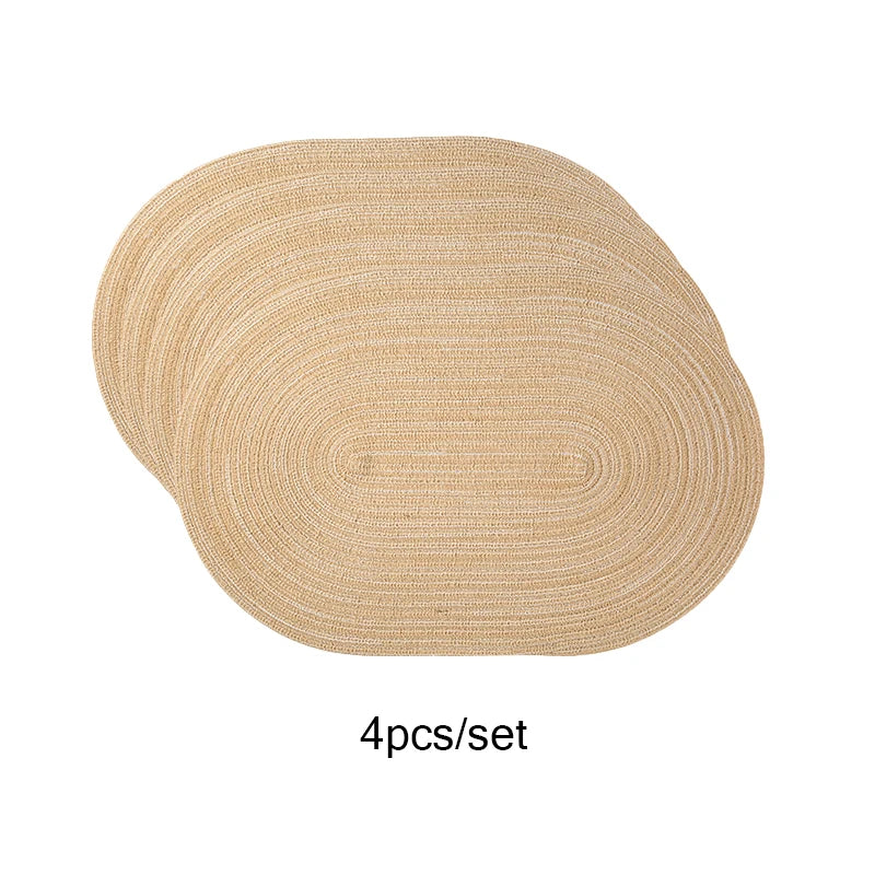 Cotton Braided Non-Slip Table Mats
