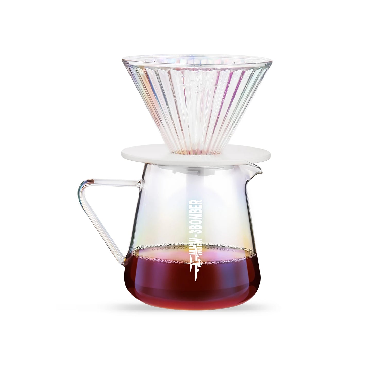 Clear Glass 500ml Coffee Server Carafe Pour Over Brewer
