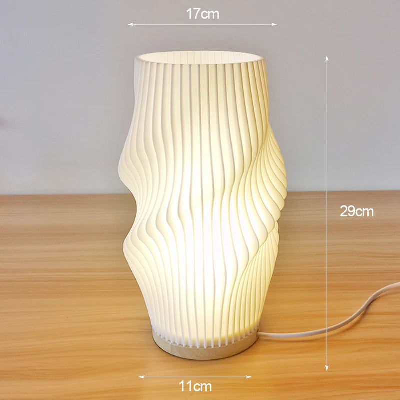 French Cream 3D Bedside Lamp
