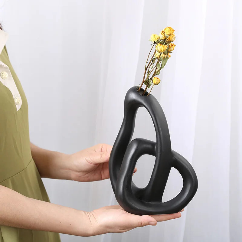 Nordic Abstract Ceramic Vase