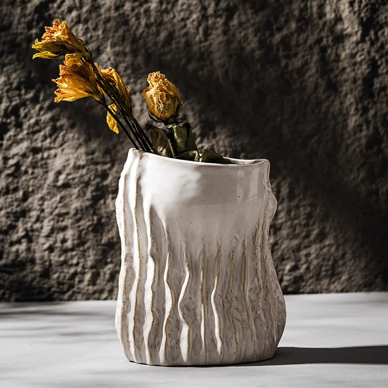 Retro Ceramic Hippocampus Vase