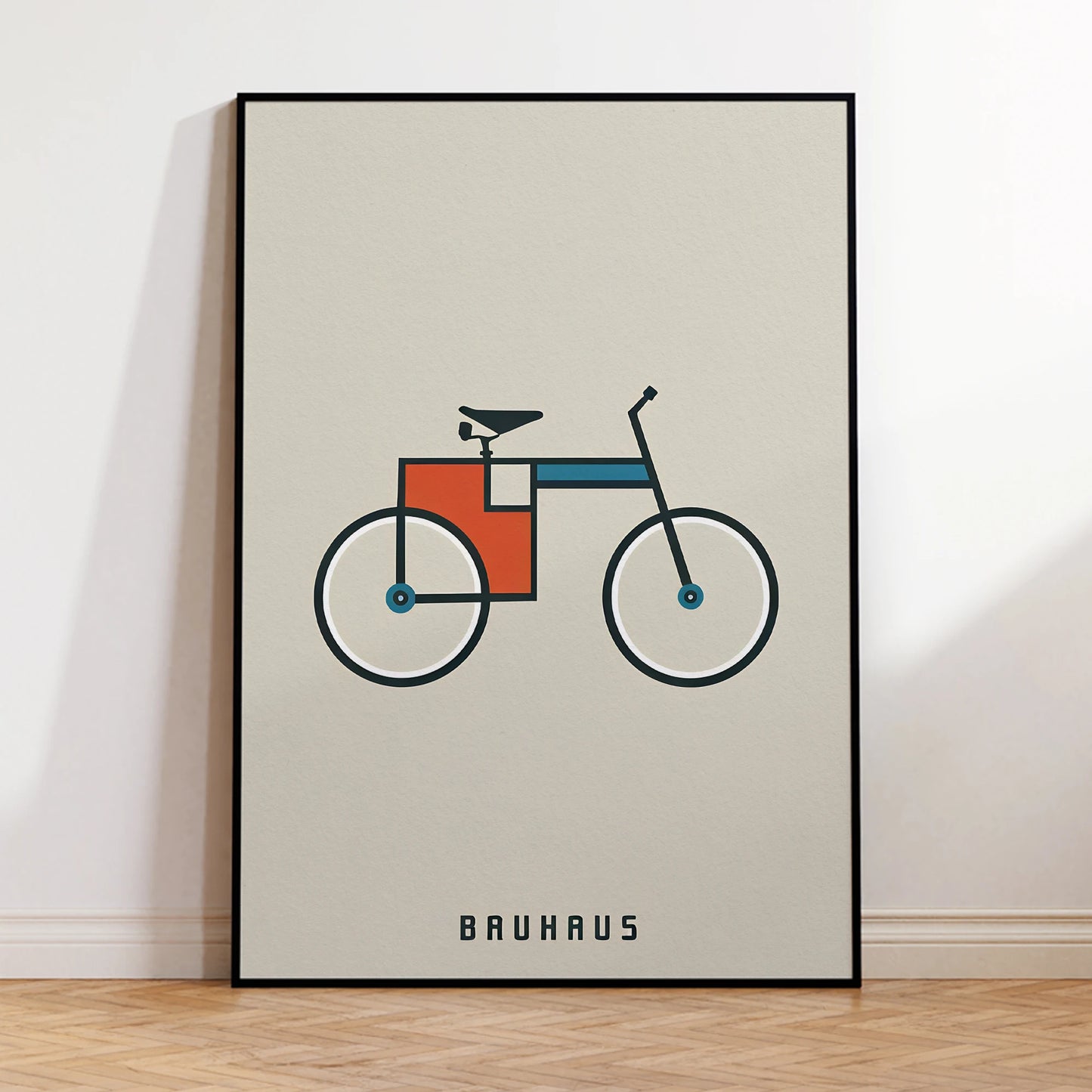 Retro Bauhaus Bicycle Wall Art