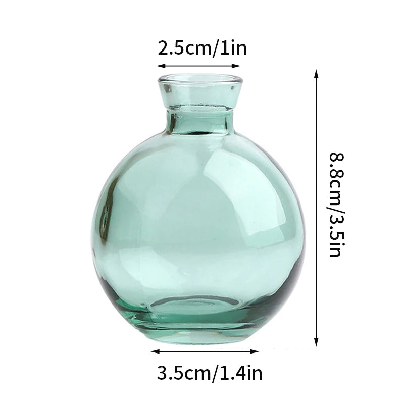 Brown Retro Glass Flower Vase
