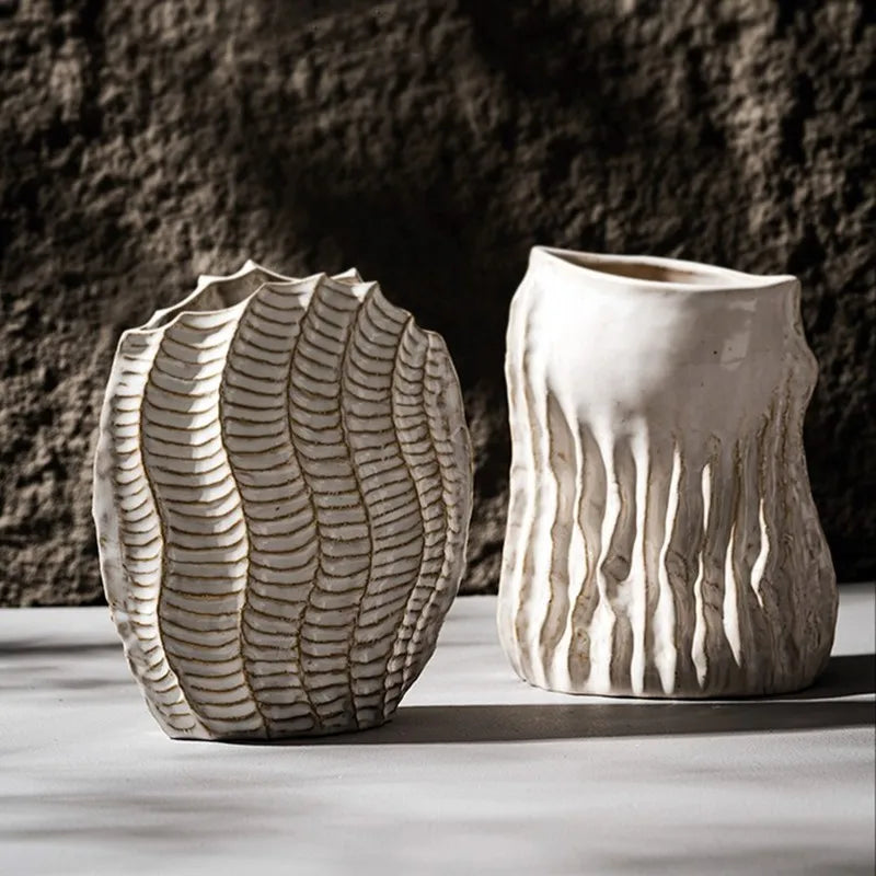 Retro Ceramic Hippocampus Vase