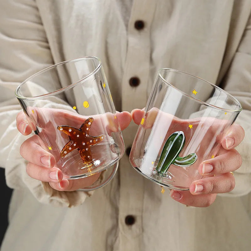 Artisanal Designer Ink Glass
