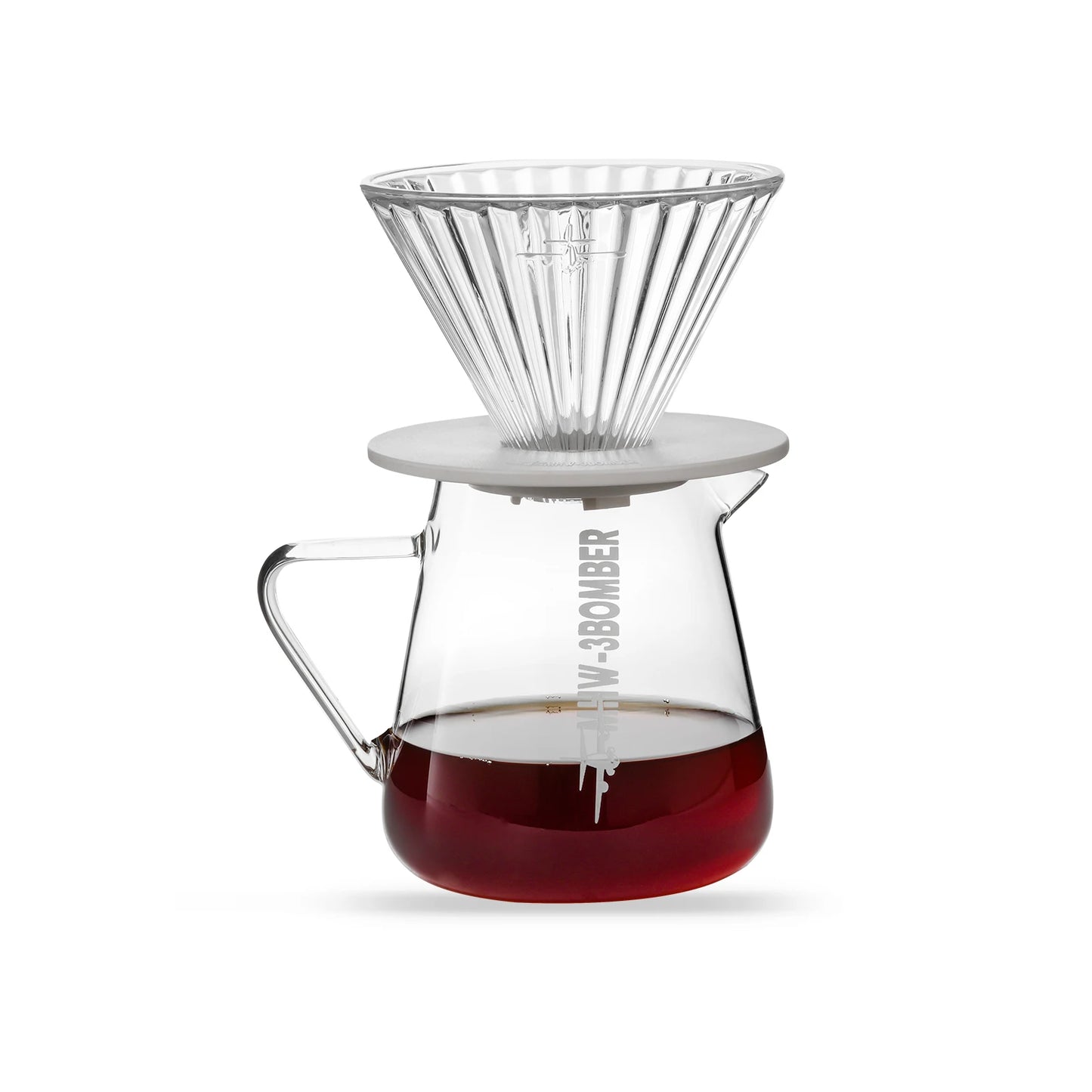 Clear Glass 500ml Coffee Server Carafe Pour Over Brewer