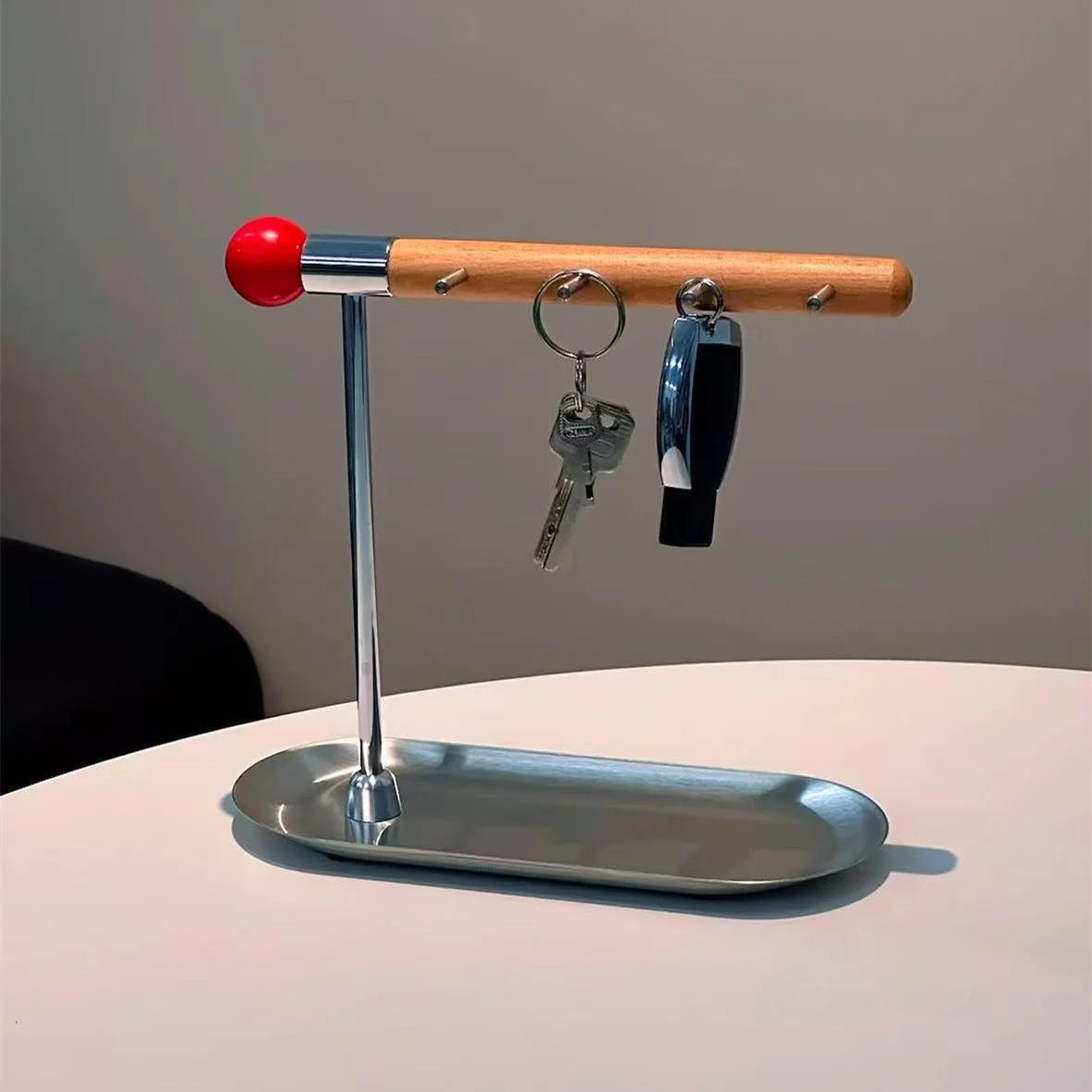 Wooden Key Organizer Entryway Storage