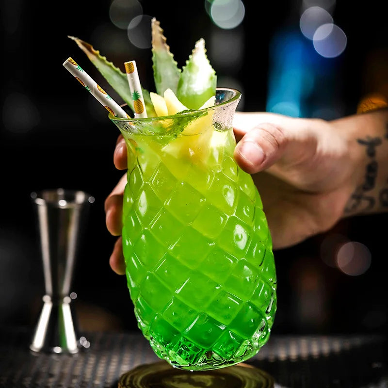 Handcrafted Pineapple Cocktail Glassware