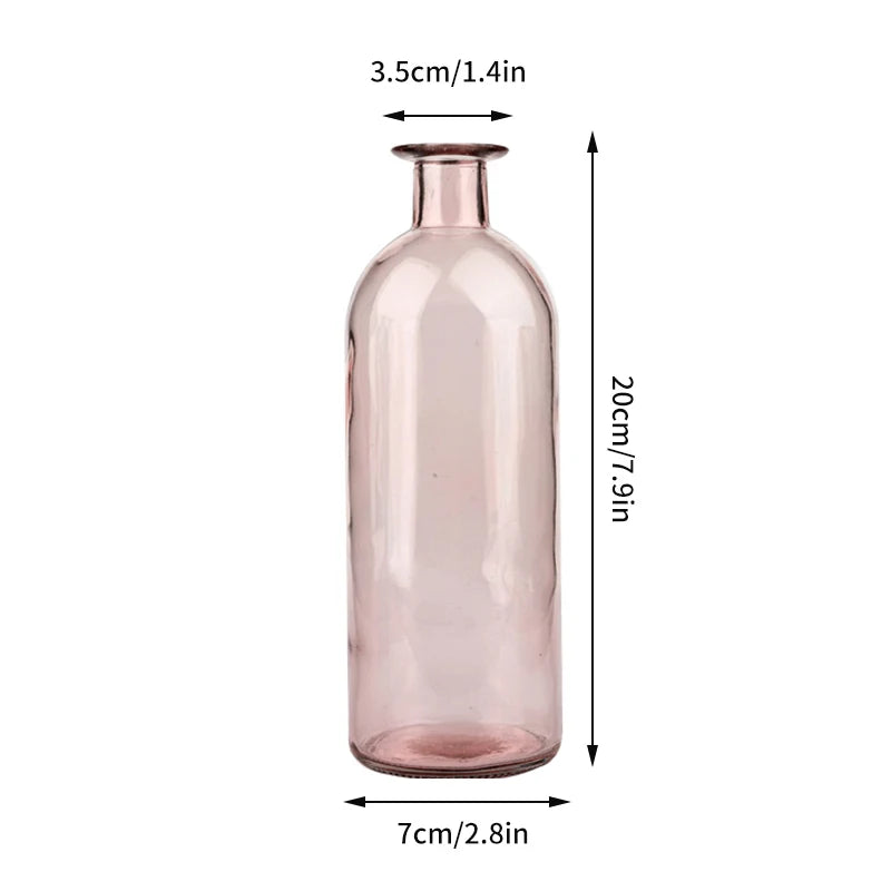 Brown Retro Glass Flower Vase
