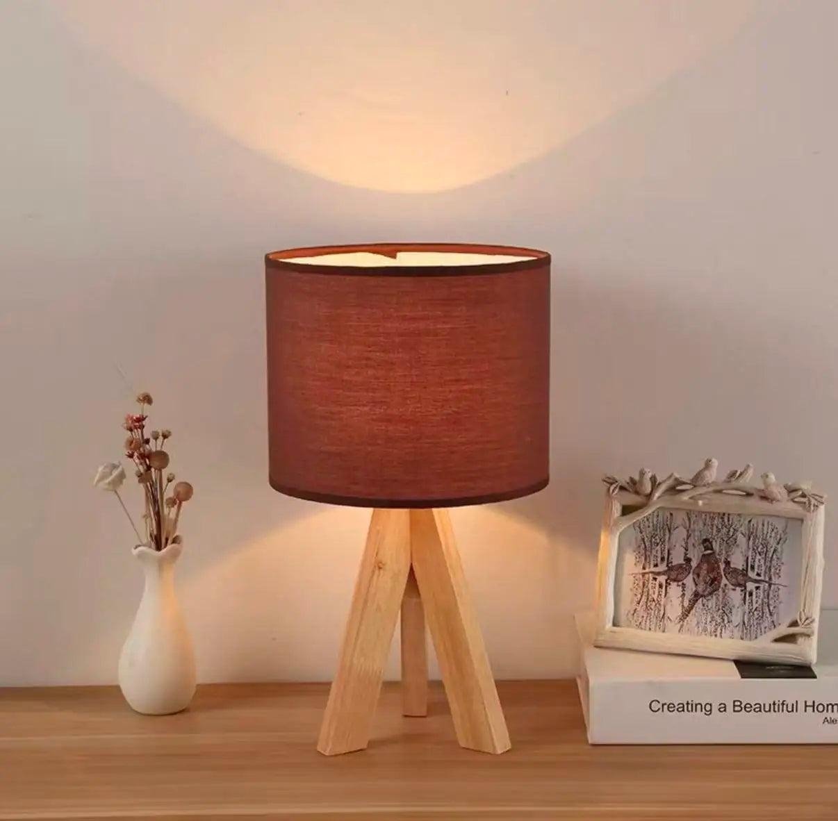 Wooden Table Lamp Light