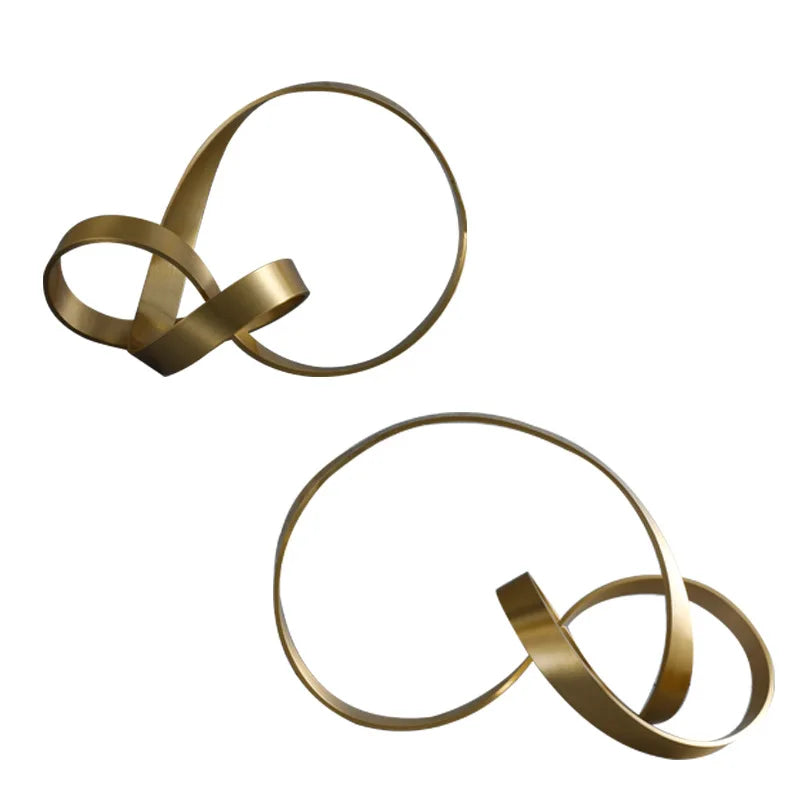 Gold Hollow Twist Art Ornament
