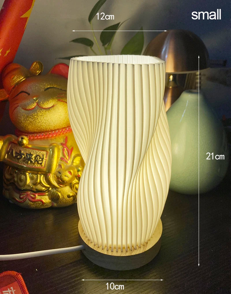French Cream 3D Bedside Lamp