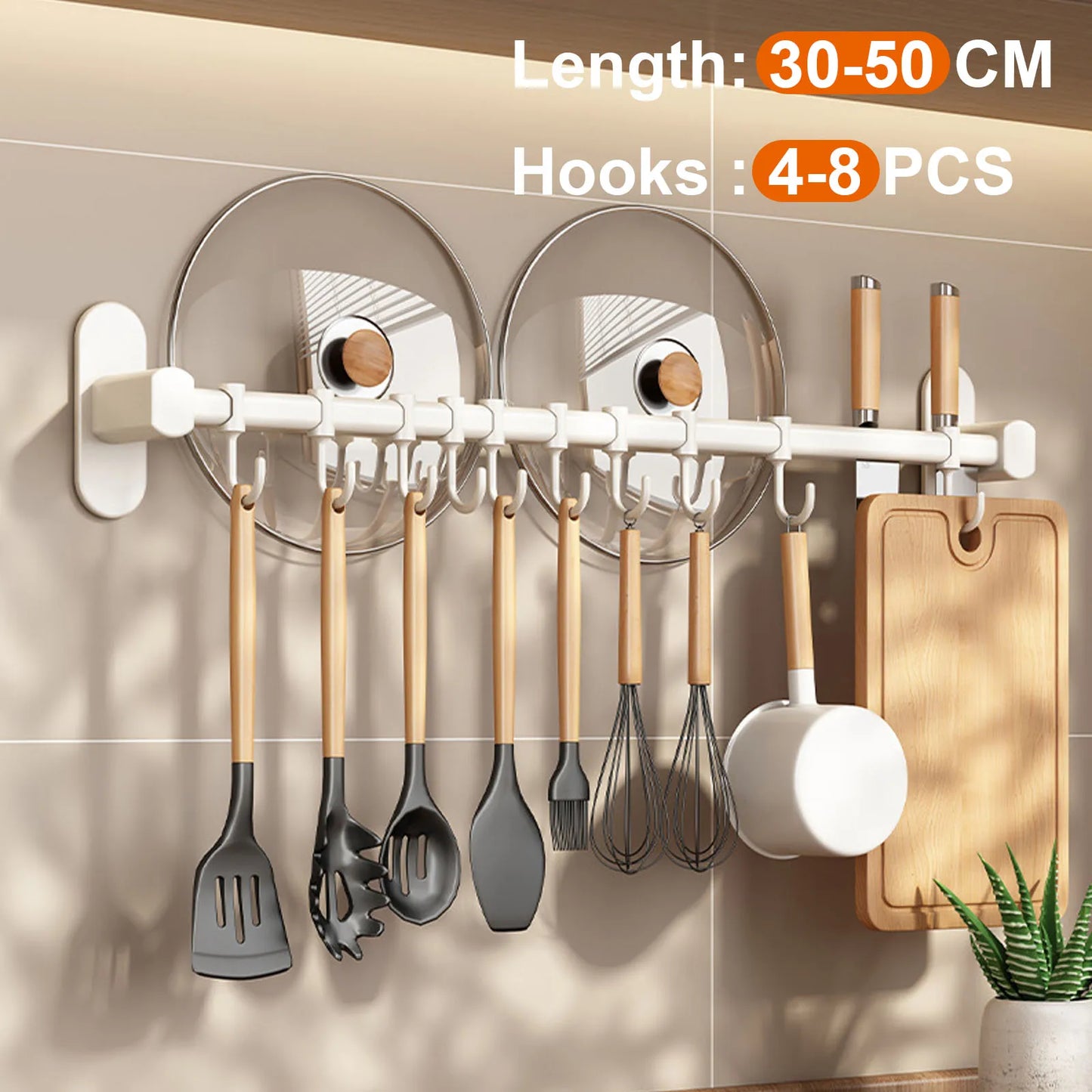 Wall Mounted Kitchen Hook Rack