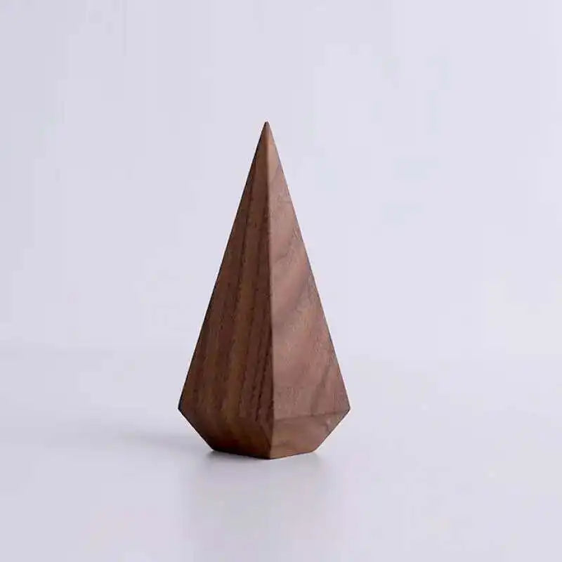 Conical Wood Ring Holder Stand
