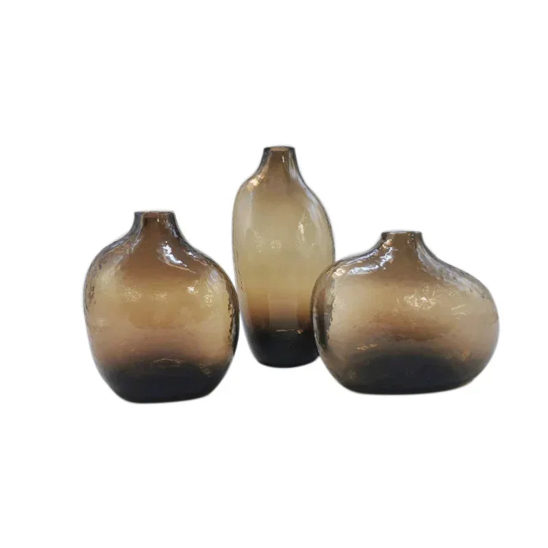 Hammered Glass Vase