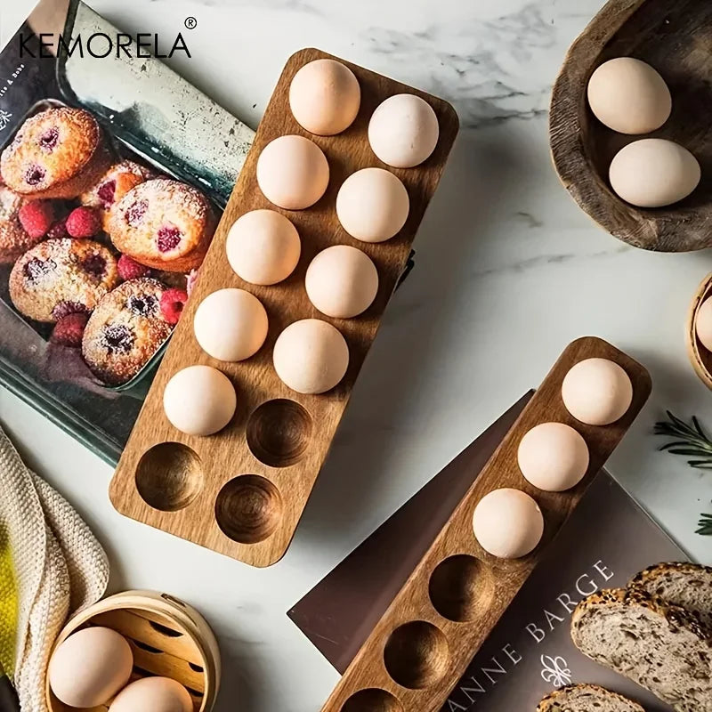 Wooden Egg Storage Box