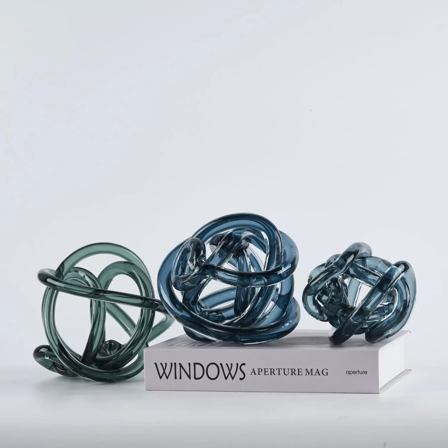 Glass Abstract Sphere Decorative Figurine