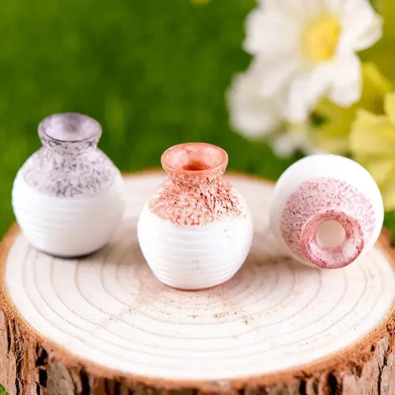 Miniature Resin Small Mouth Vase
