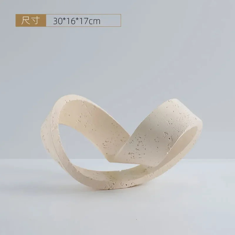 Geometric Ring Stone Decor