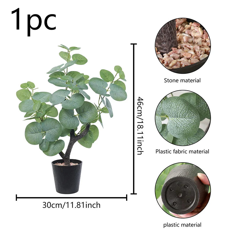 Artificial Olive Money Tree Plant