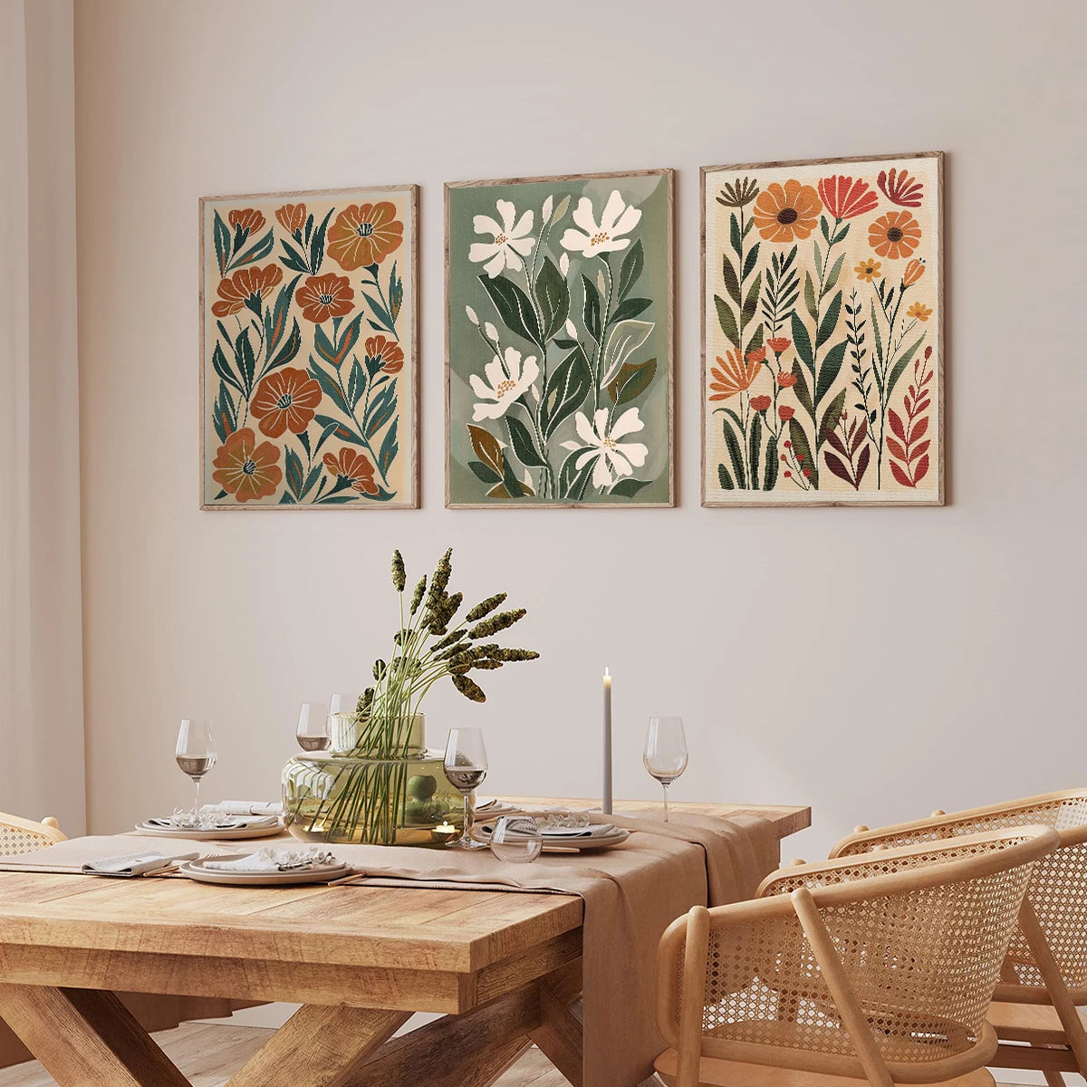 Bohemian Style Floral Prints