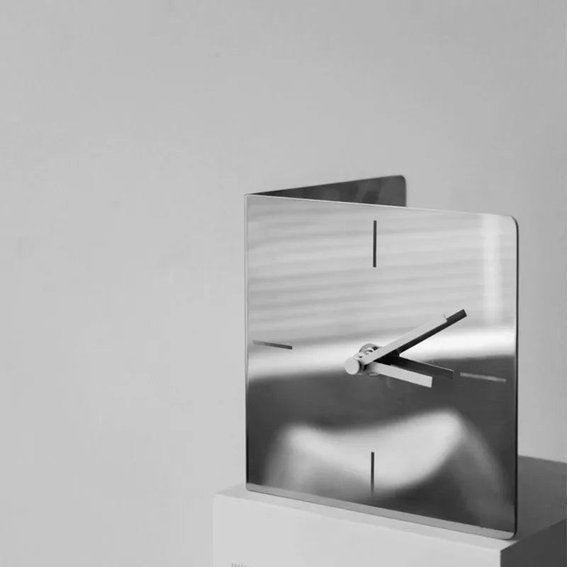 Luxury Stainless Steel Desk Clock