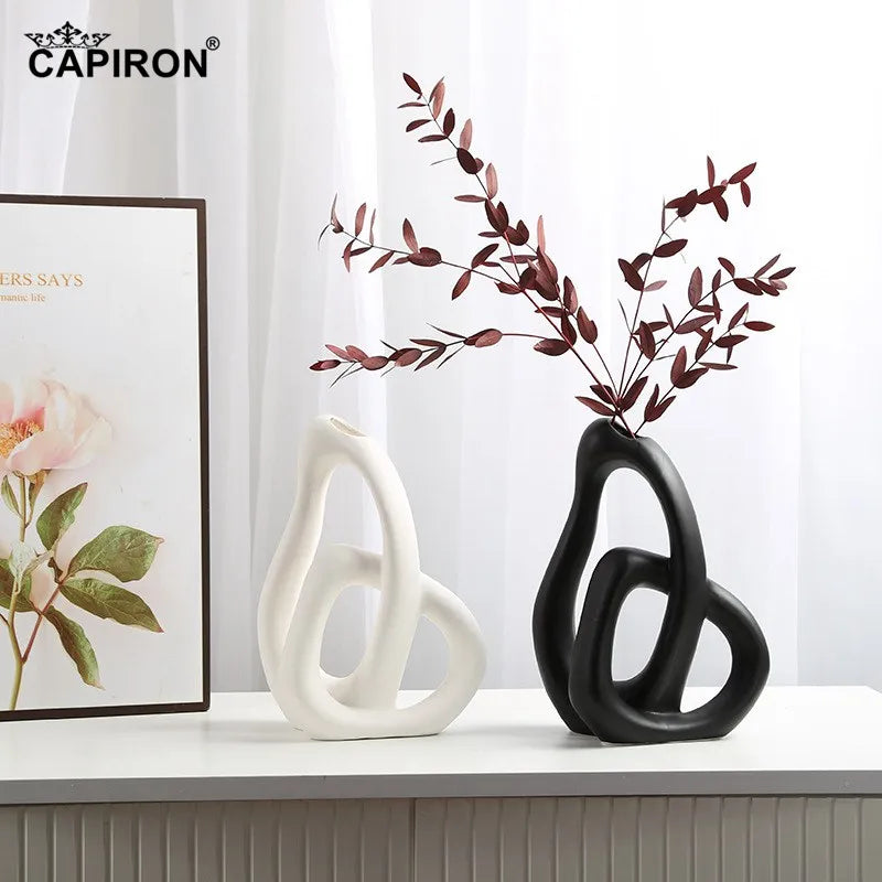 Nordic Abstract Ceramic Vase
