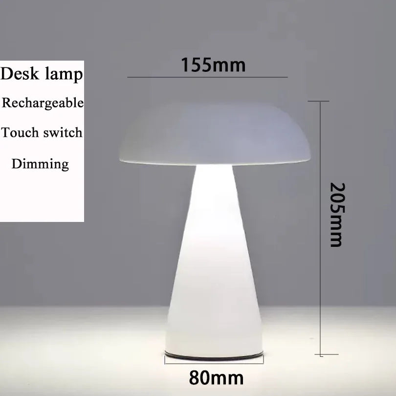 Rechargeable Ambient Mushroom Table Lamp