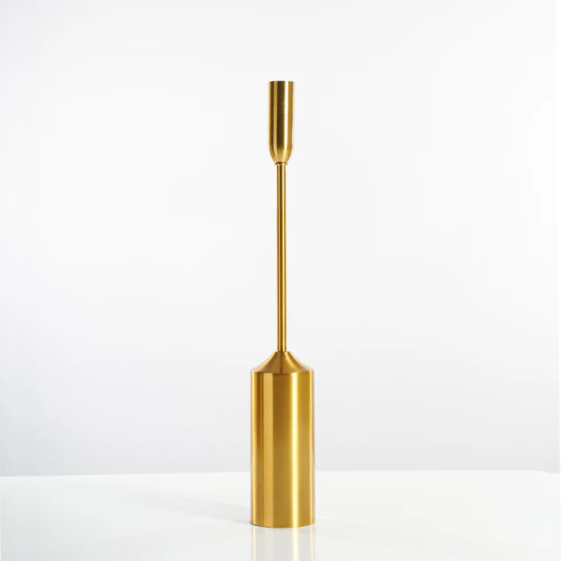 Gold Plated Metal Candle Holders