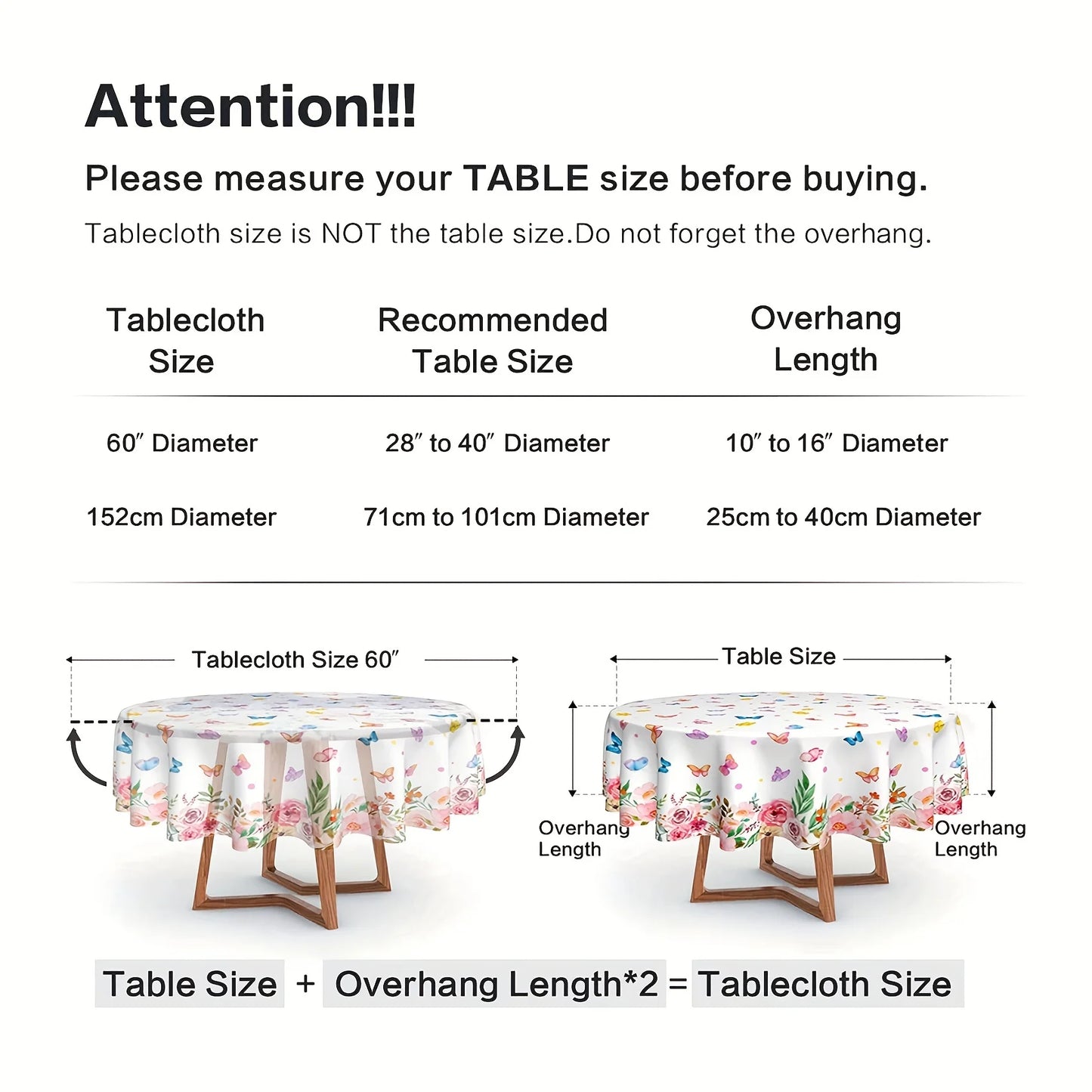 Lemon Round Waterproof Tablecloth
