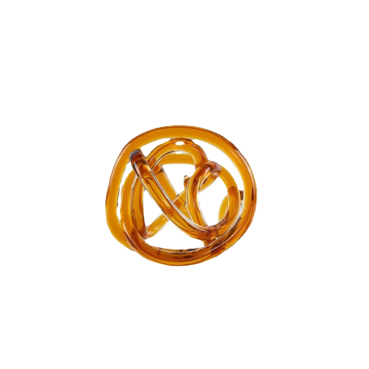 Glass Abstract Sphere Decorative Figurine